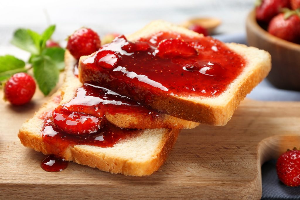 stuffed french toast with strawberry sauces
