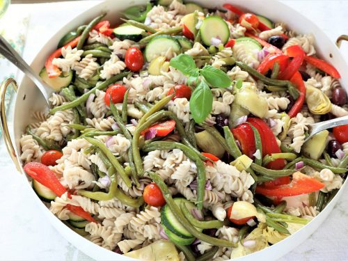 healthy greek orzo salad