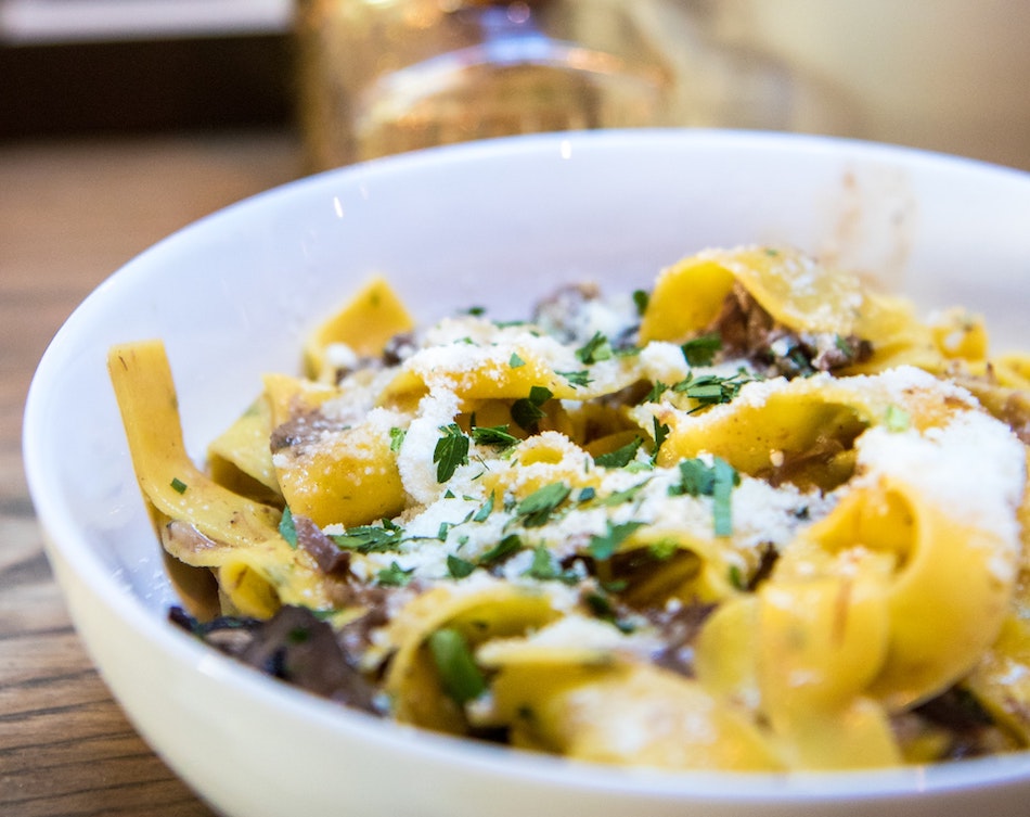 Tagliatelle with Chestnuts and Sausage Recipe