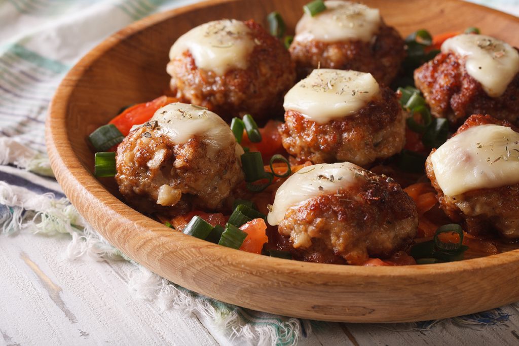 mozzarella meatballs