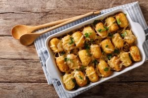 Tater Tot Casserole with Burger and Beans Recipe