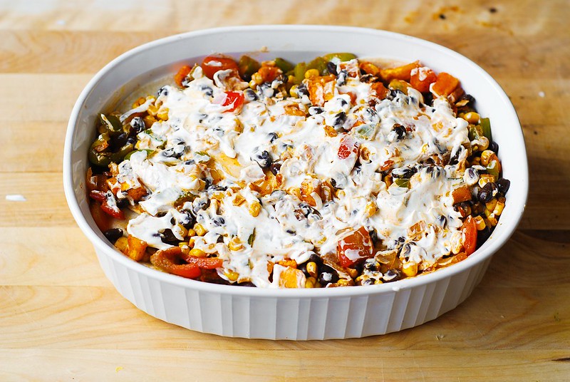 vegetarian enchilada casserole