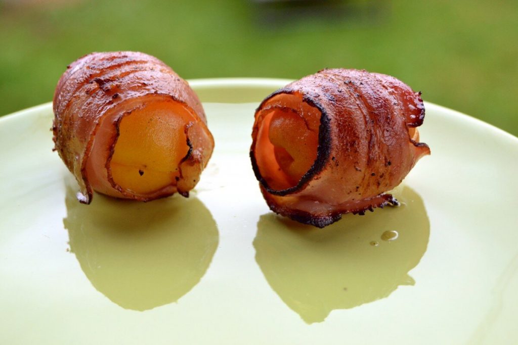 delicious chestnut and bacon