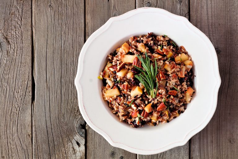 Wild Rice Pilaf with Cranberries and Apples Recipe