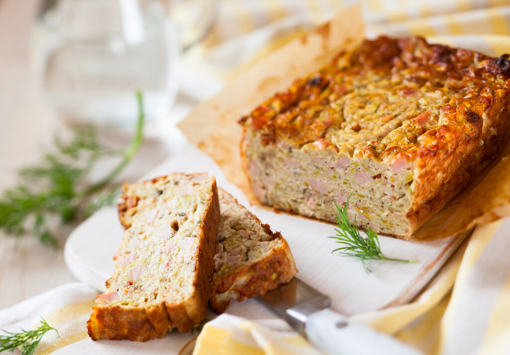 Baked Salmon Loaf Recipe, loaf of bread made with salmon flakes