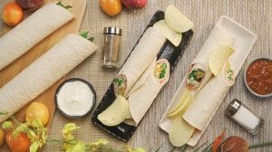 tortilla with ham and vegetables