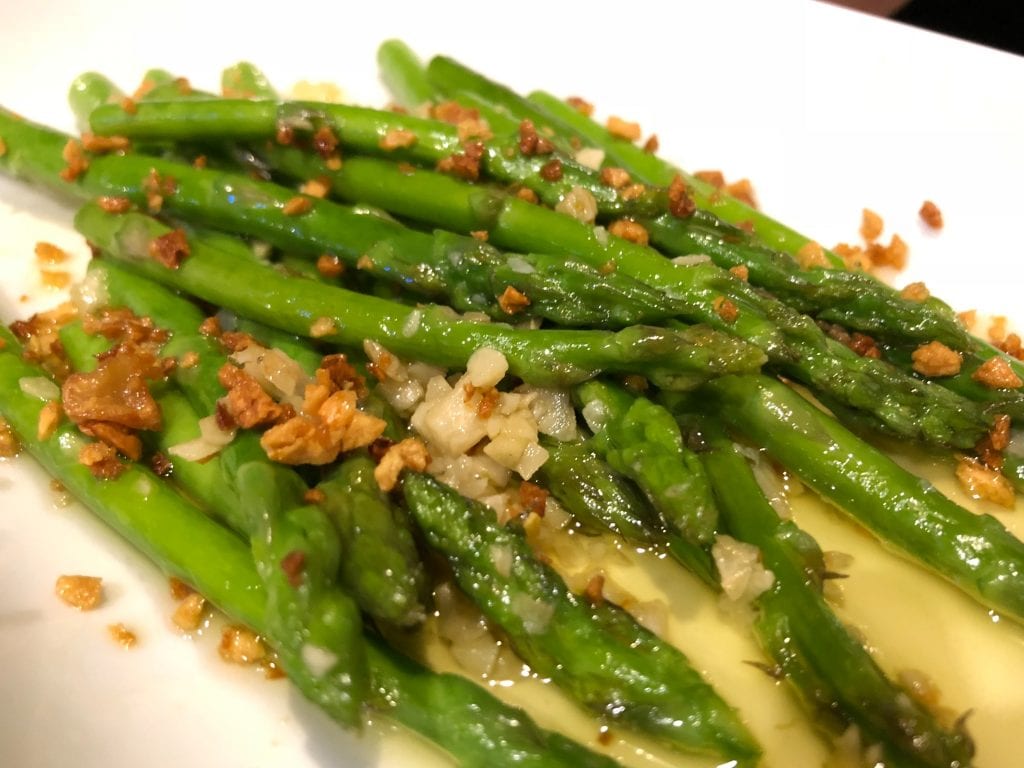 asparagus with miso dressing