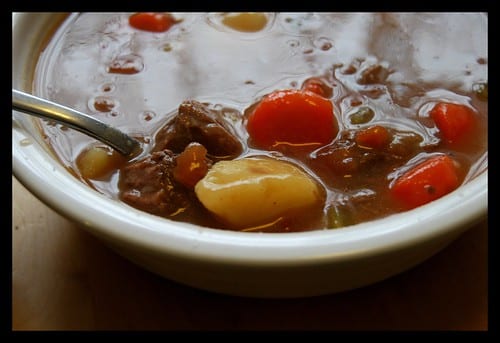 beef stew with potatoes and carrots