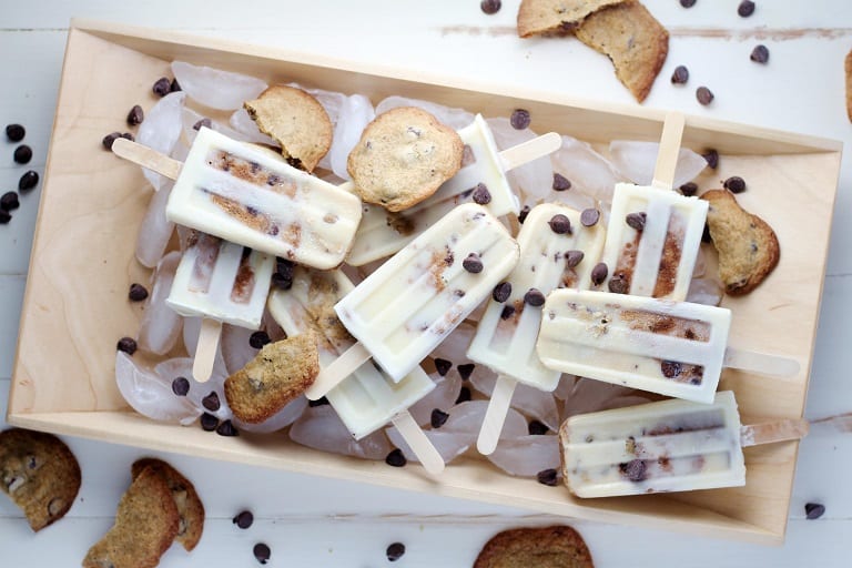 Chocolate Chip Cookie Dough Popsicle