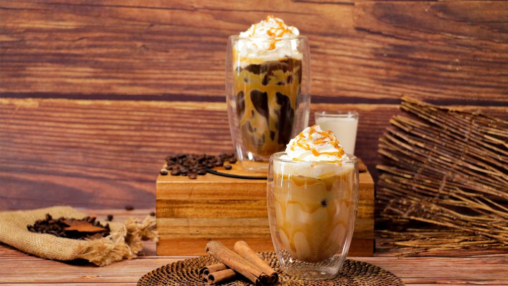 Cinnamon Caramel Iced Coffee