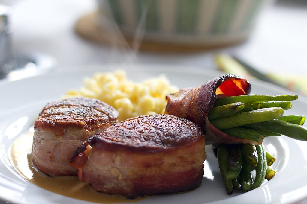 pork loin with honey glazed