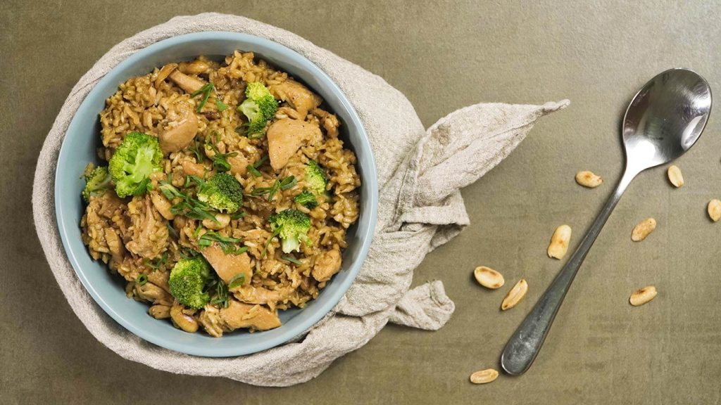 Easy Teriyaki Chicken and Brown Rice Dinner