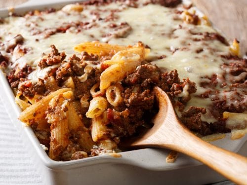 Mexican Baked Penne Recipe, baked penne pasta with melted cheese