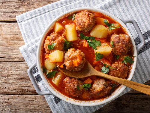 Mexican Meatball Stew Recipe, crockpot meatball stew