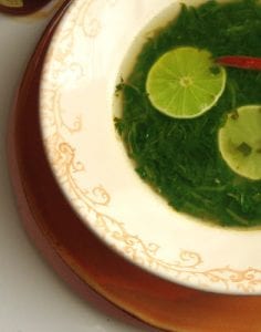 Mexican Spinach & Lime Soup Recipe