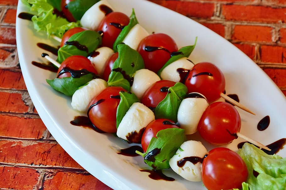 delicious mozzarella skewers