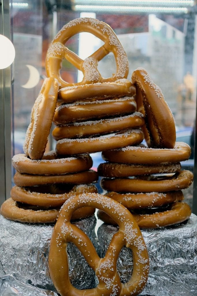 fresh salted pretzels