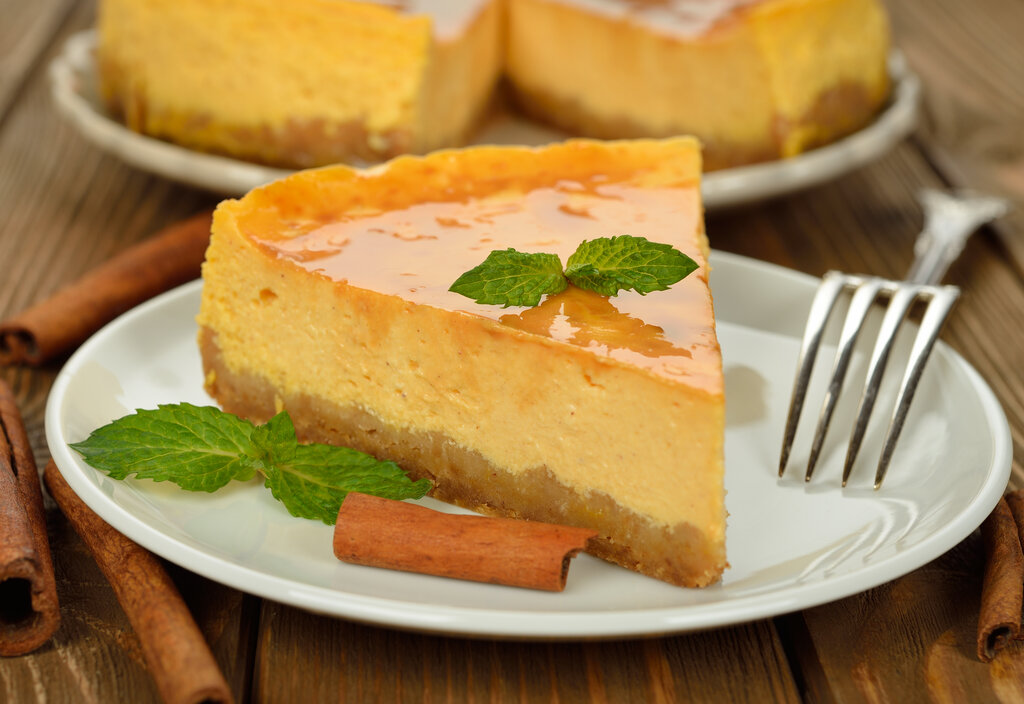 No Bake Sweet Potato Cheesecake Recipe, no bake homemade sweet potato cheesecake with caramel and cream