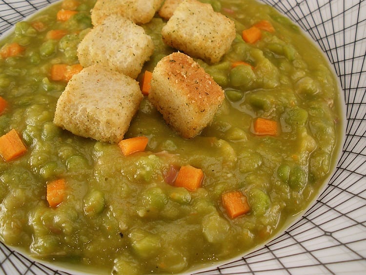 Ham and Fresh Pea Soup - A delicious new take on an old classic
