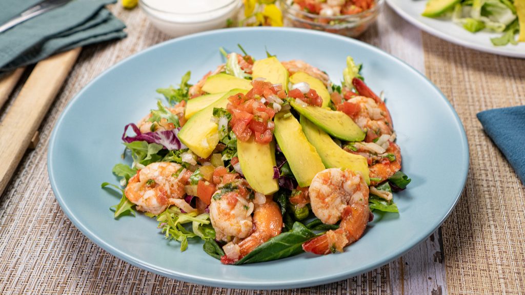 Pico De Gallo Shrimp and Avocado Salad