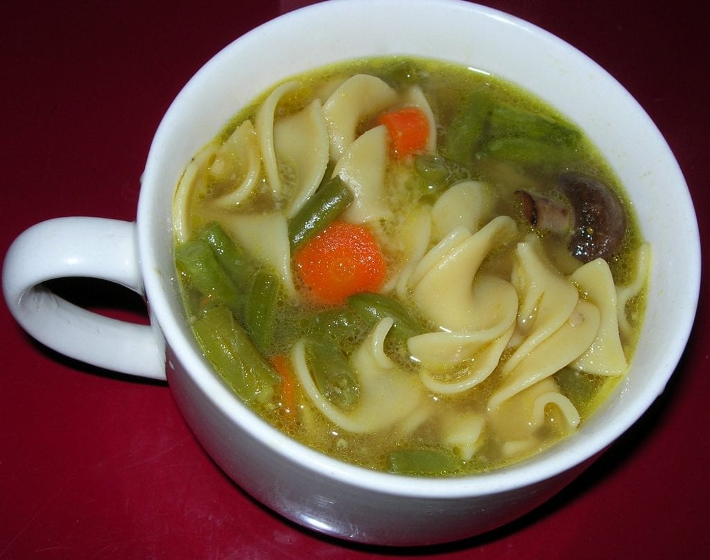 delicious chicken noodle soup