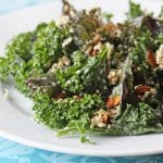 healthy raw kale salad