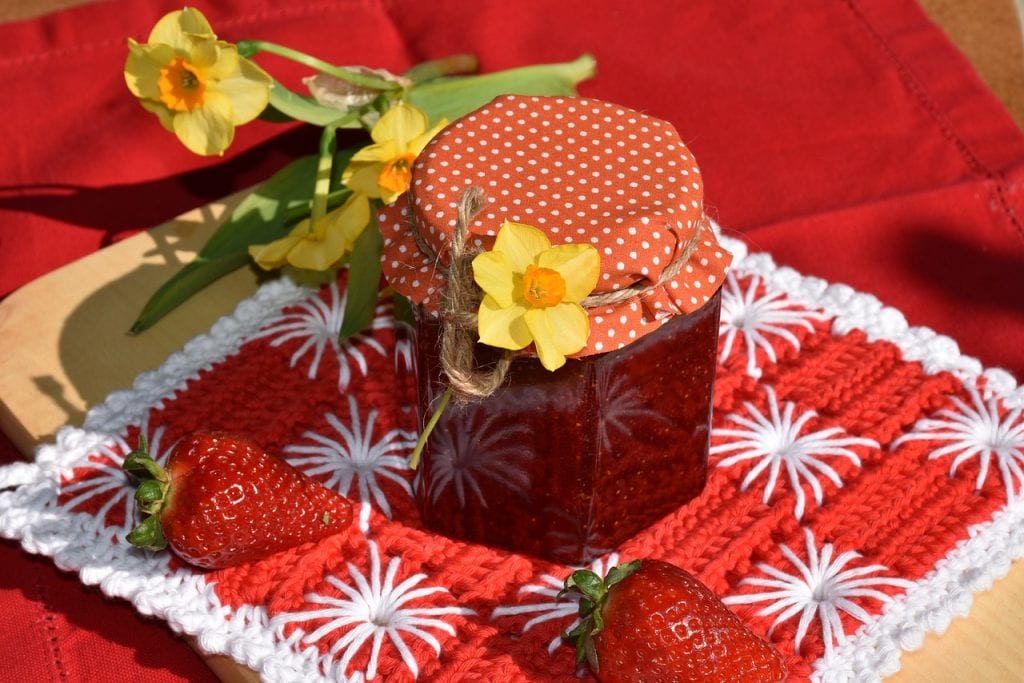 sweet strawberry freezer jam