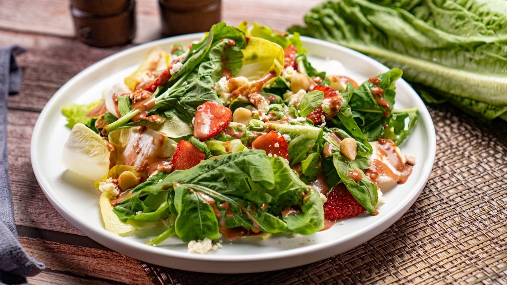 Strawberry Macadamia Salad