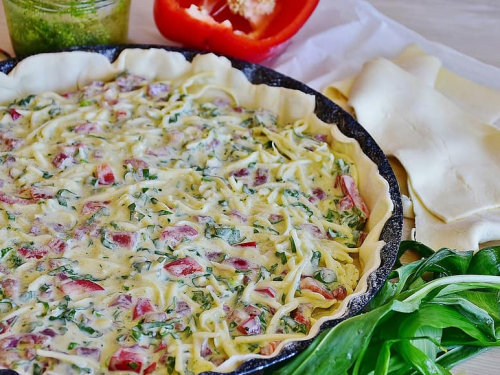 ham and veggie quiche