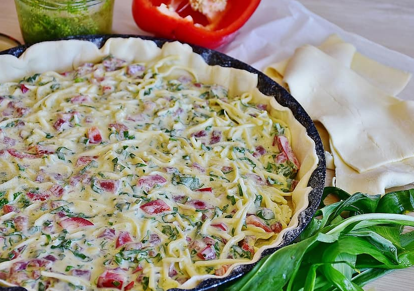 ham and veggie quiche