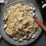 Angel Hair Pasta with Creamy Mushroom Sauce Recipe 
