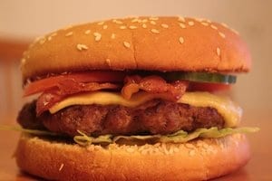 cheddar bacon hamburger