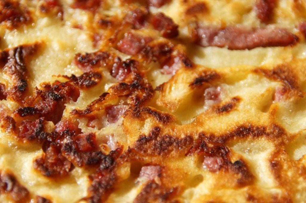 cheesy apple bacon brunch