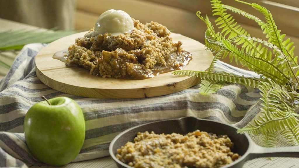 Microwave Apple Crisp