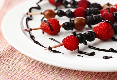 Sweet Grilled Chocolate Fruit Kabob Skewers