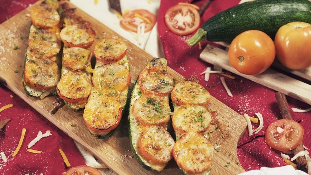 cheesy zucchini boats