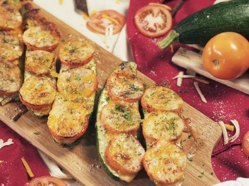 cheesy zucchini boats