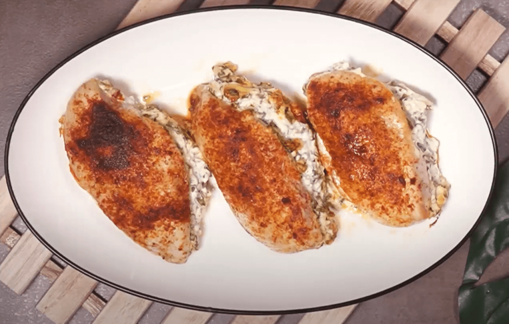 Spinach-Stuffed Chicken Breast with Cream Cheese Recipe