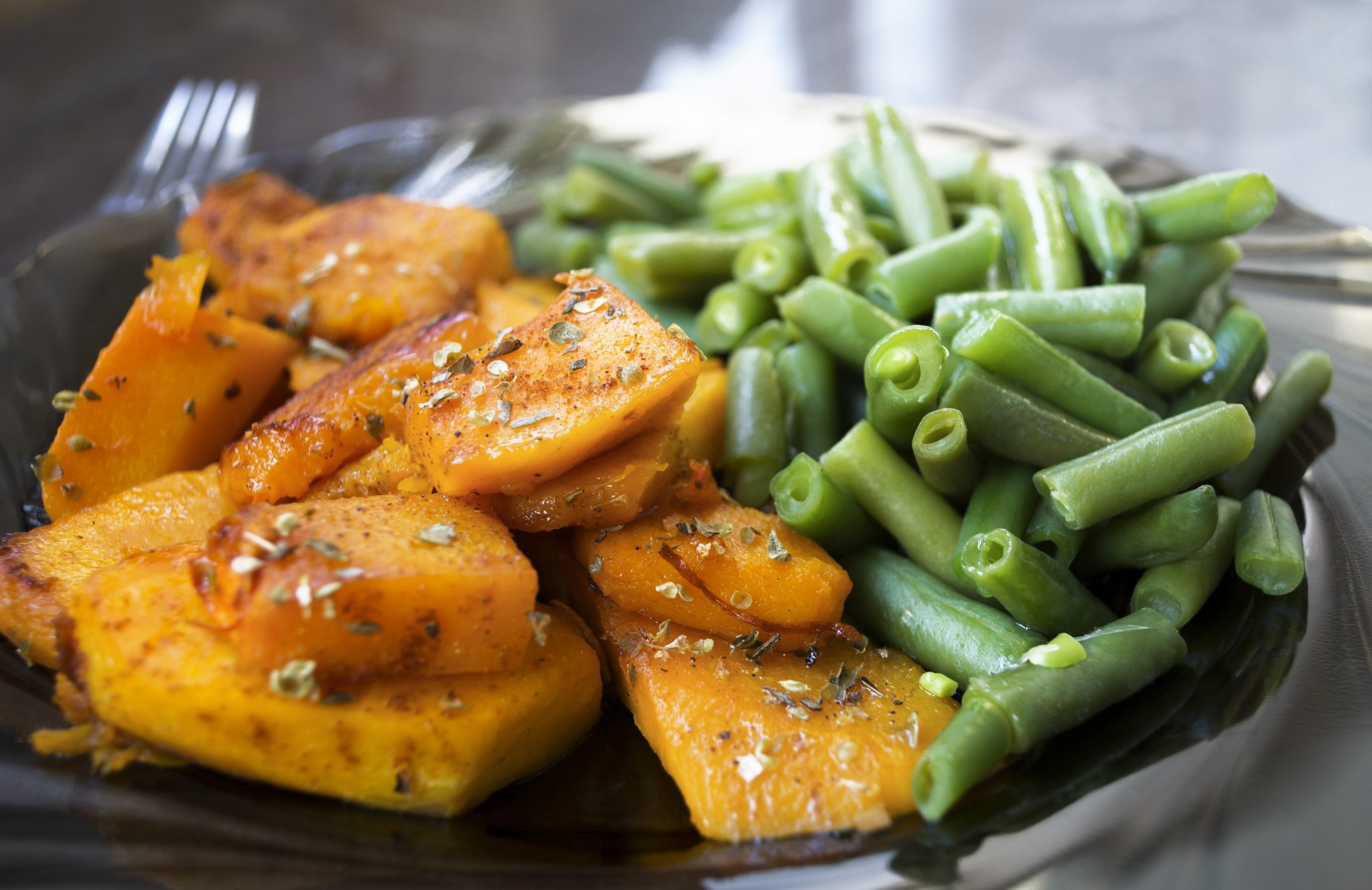 Butternut Squash and Green Beans with Maple Syrup Recipe