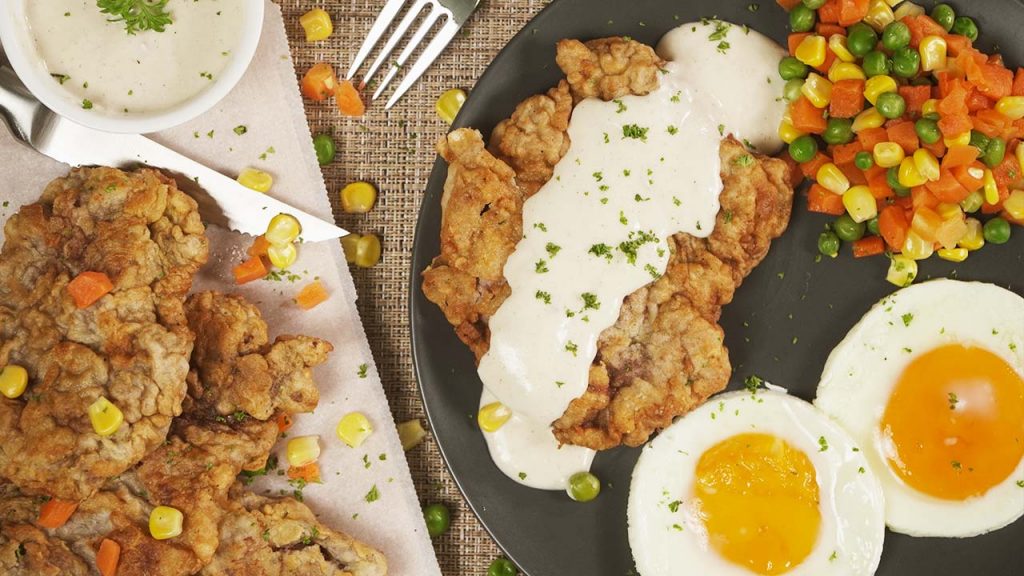 Chicken Fried Steak with Creamy Gravy Recipe