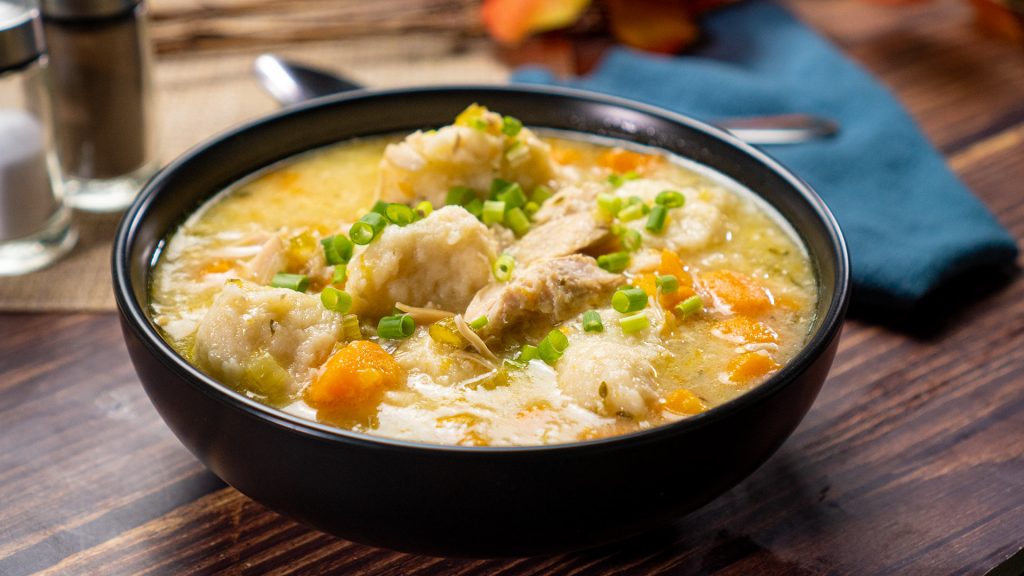 Pressure Cooker Chicken and Dumplings