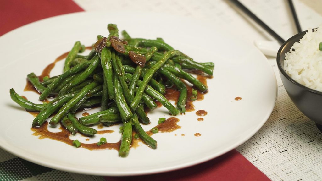 Twice-Fried Green Beans with Double-Blanched Garlic