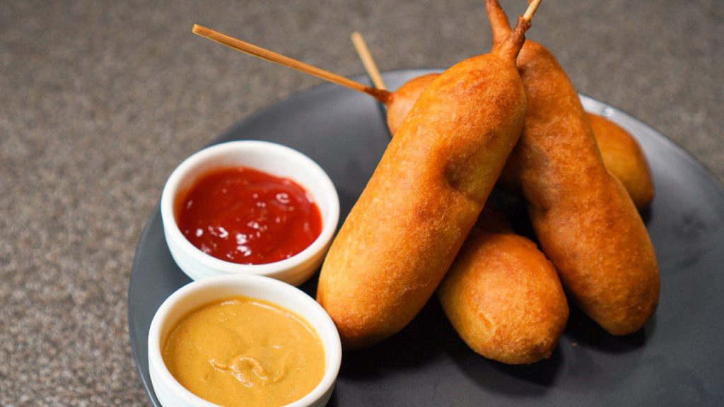 Corn dog without clearance stick