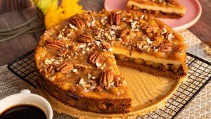 Caramel Apple Cheesecake Surprise German Chocolate Cake