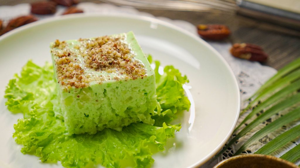 Furr's Light Green Jello Salad