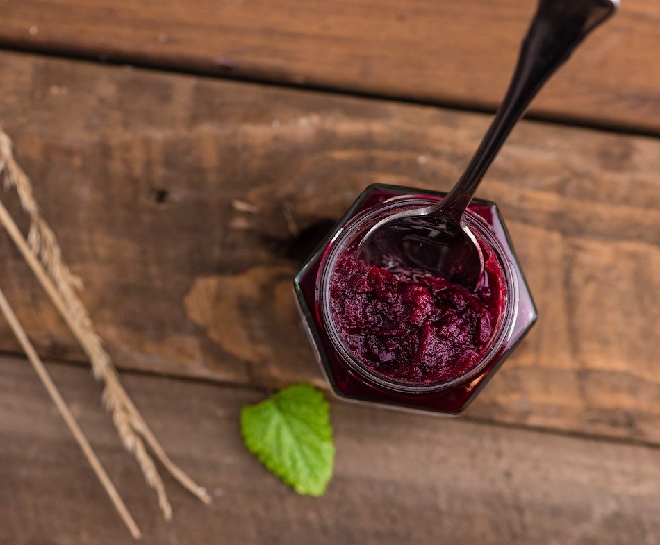 strawberry rhubarb cardamom jam