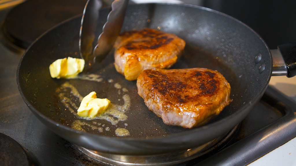 adding another tablespoon of butter to the skillet