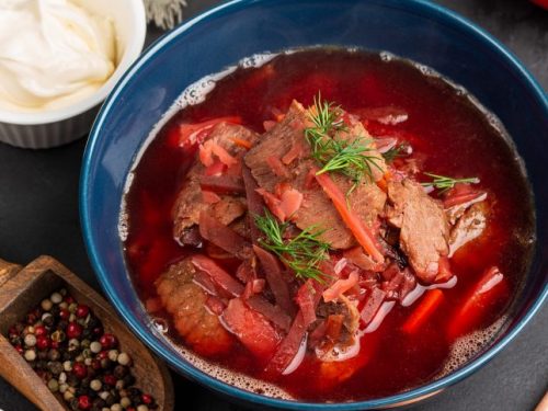 delicious borscht beet soup