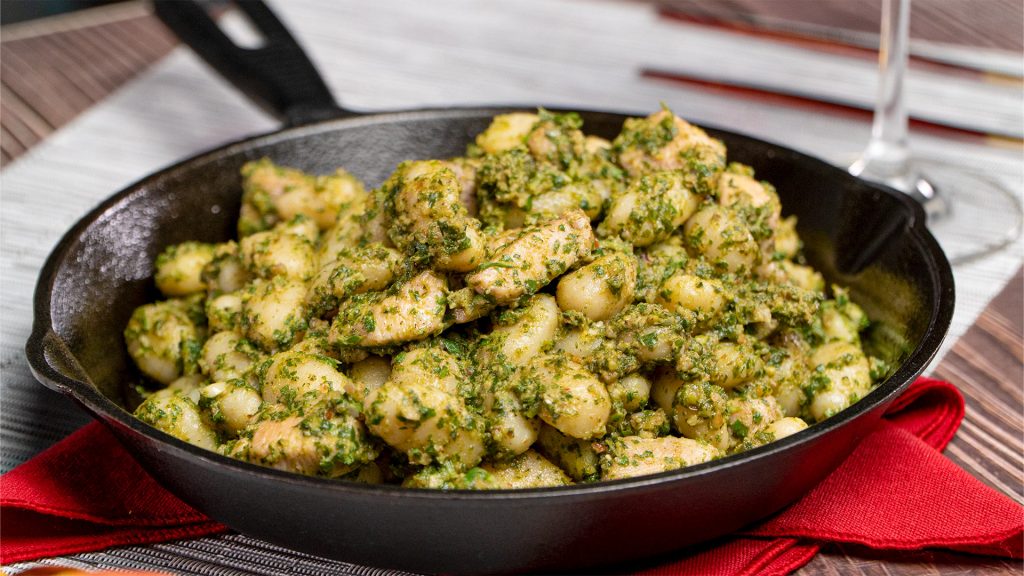 chicken-and-gnocchi-in-pesto-sauce-recipe