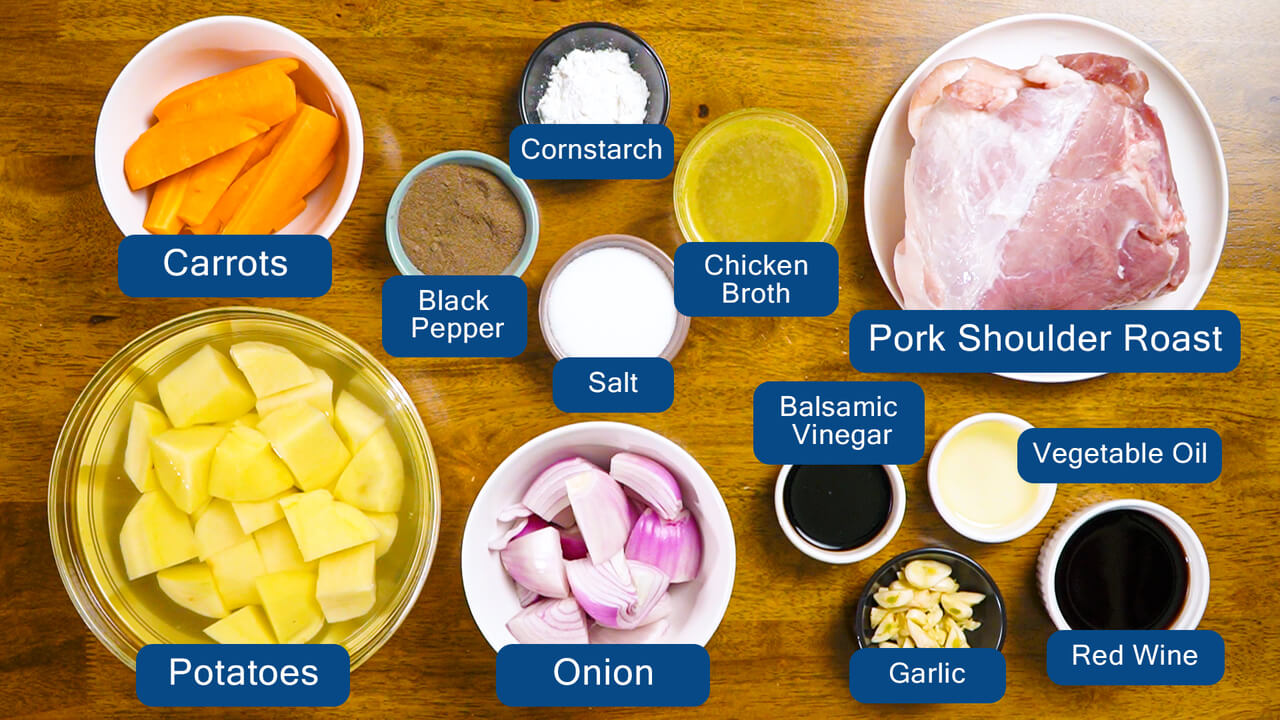 ingredients for crockpot pork roast